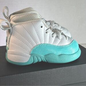 Jordan 12 Light Aqua - Toddler 4c - turquoise blue Nike shoes RARE
